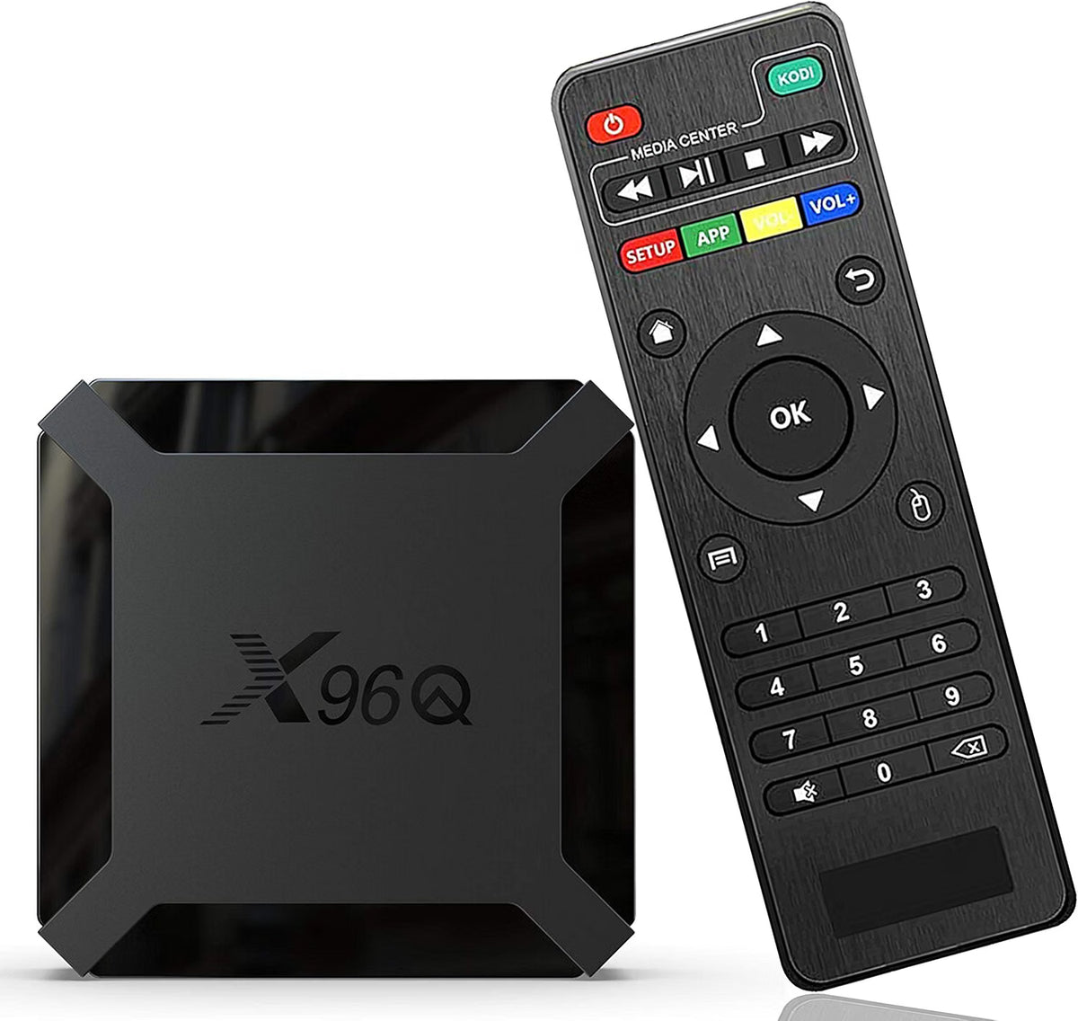 Boîtier TV X96Q 2Go RAM 16Go ROM Android 10.0 Puce Quad-Cœur Allwinner H313 WiFi 2,4G LAN 1000M USB Lecture 4K 60 ips H.265 HEVC Décodeur TV Multimédia