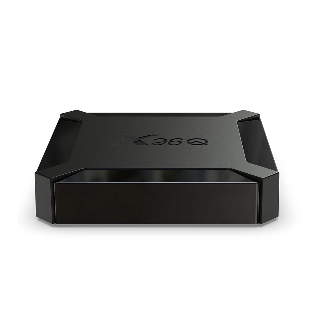 Boîtier TV X96Q 2Go RAM 16Go ROM Android 10.0 Puce Quad-Cœur Allwinner H313 WiFi 2,4G LAN 1000M USB Lecture 4K 60 ips H.265 HEVC Décodeur TV Multimédia