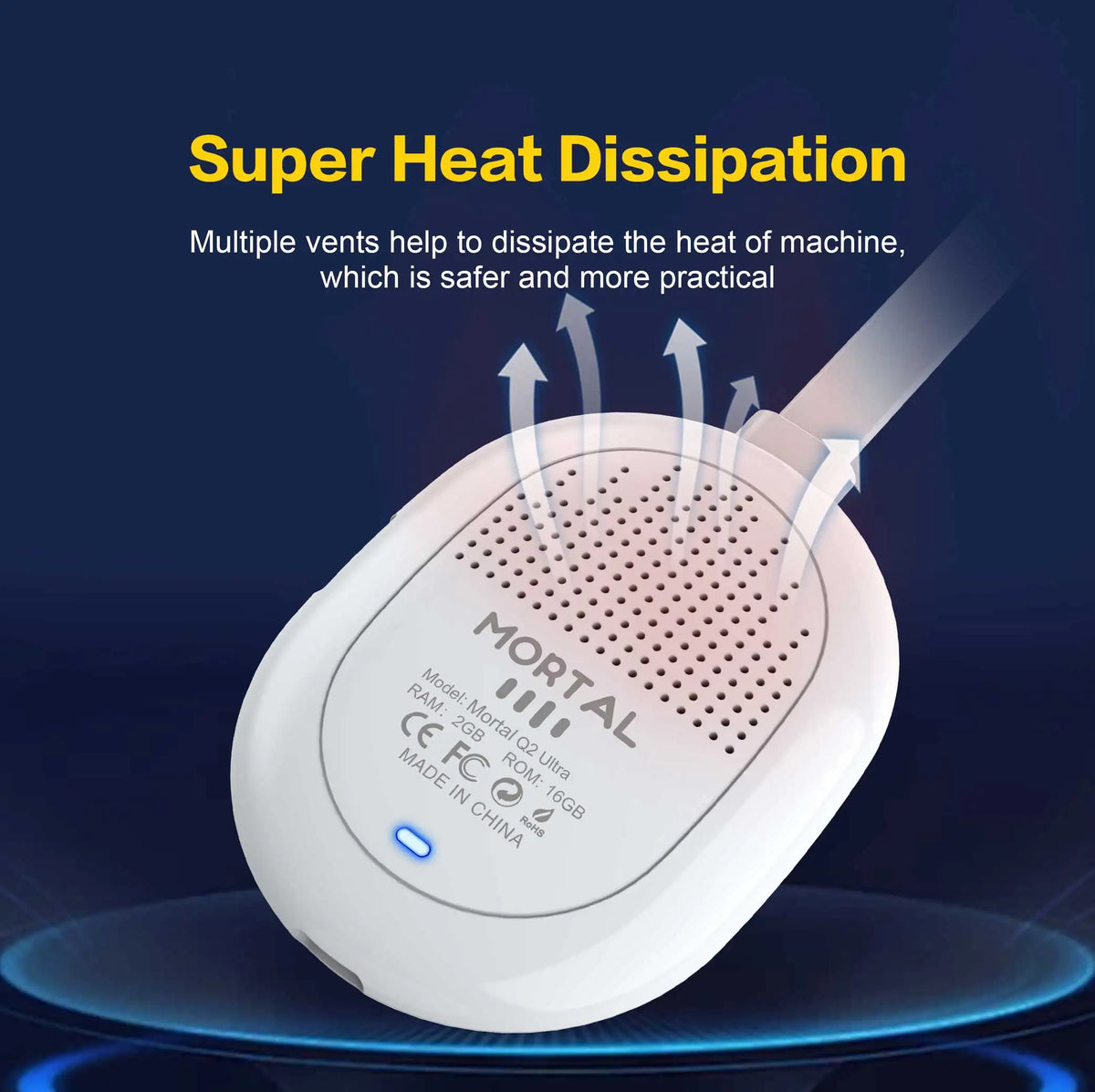 Clé TV Mortal Q2 Ultra BT5.X, version internationale, Android 14.0, Wi-Fi 6, streaming sans fil, HDMI, multilingue, Rockchip 3518