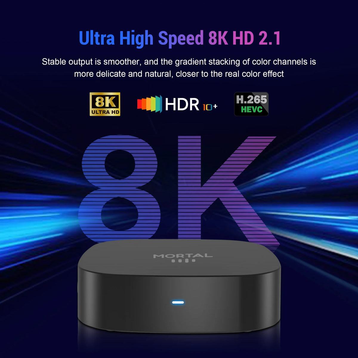 Boîtier TV intelligent 2026 Mortal T1+ Android 16 pour Home Cinéma, compatible RK3518, Bluetooth 5.4, Google Assistant, lecteur de streaming, WiFi 6